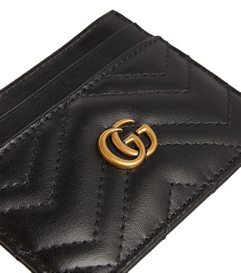 gucci leather marmont card holder|Gucci kingsnake card holder.